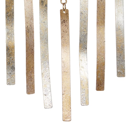 Set of 3 Gold Metal Farmhouse Wall Mirror, 9" x 27"